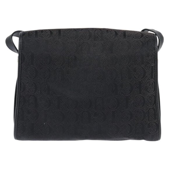 GUCCI Shoulder Bag Nylon Black Gold 001 14 0712 Auth 150087 - Picture 3 of 16